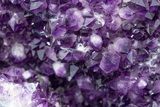 Deep-Purple Thumbs Up Amethyst Geode Pair on Metal Stands #214800-12